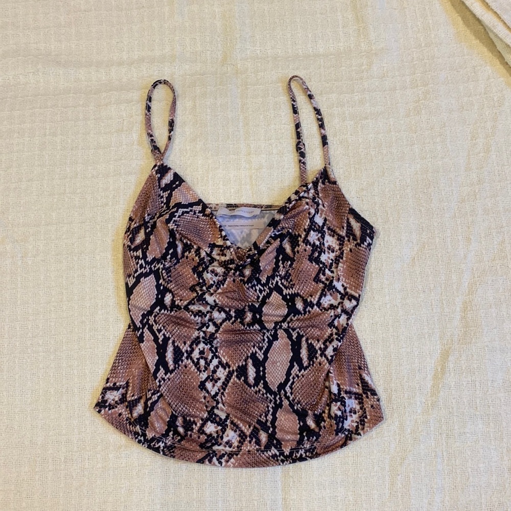 Cowl neck tank top